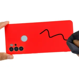 RUBBER Ochranný kryt Motorola Moto G60s červený