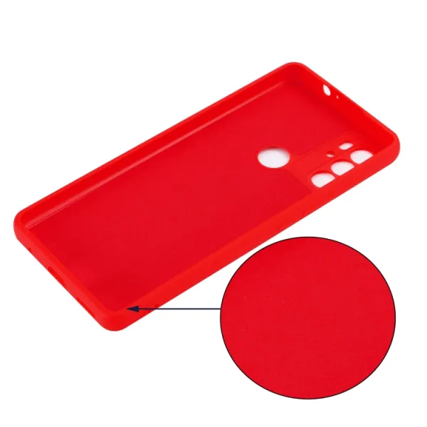 RUBBER Ochranný kryt Motorola Moto G60s červený