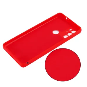 RUBBER Ochranný kryt Motorola Moto G60s červený