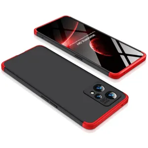 360° Ochranný kryt Realme 9 Pro+ / Realme 9 čierny-červený