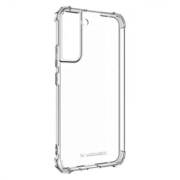 MG Anti Shock Military silikónový kryt na Samsung Galaxy S22 Plus, priesvitný
