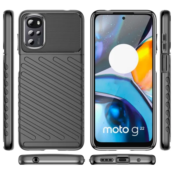 THUNDER Ochranný kryt Motorola Moto E32 / E32s čierny