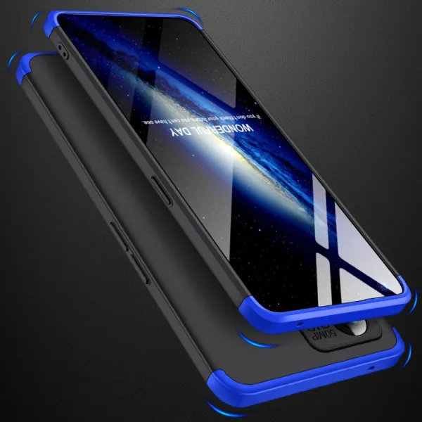 360° Ochranný kryt Realme 9 Pro+ / Realme 9 čierny-modrý