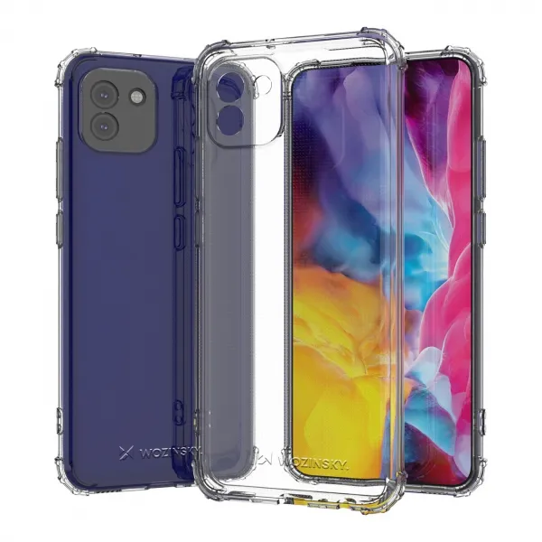 AIRBAG Odolný kryt Samsung Galaxy A03 priehľadný