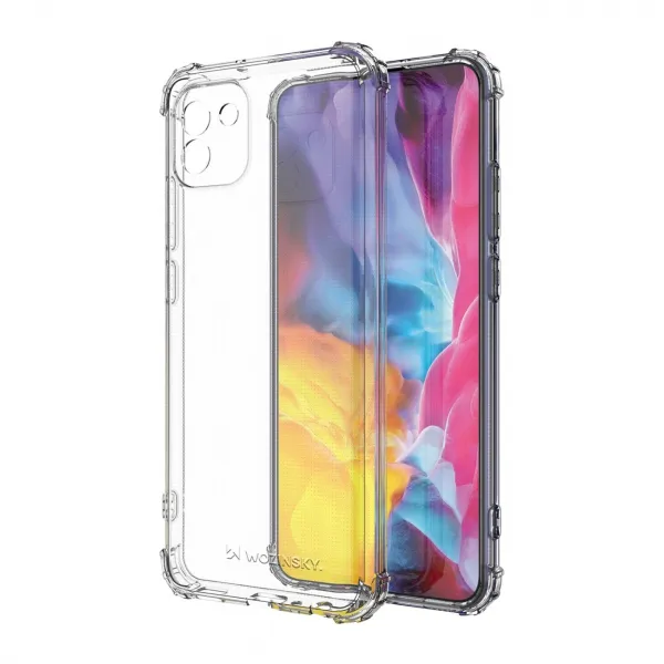AIRBAG Odolný kryt Samsung Galaxy A03 priehľadný
