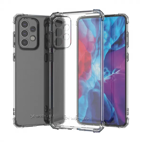 MG Anti Shock Military silikónový kryt na Samsung Galaxy A73, priesvitný