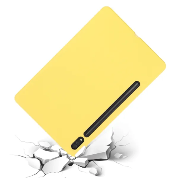 RUBBER Ochranný kryt Samsung Galaxy Tab S8 / Tab S7 žltý