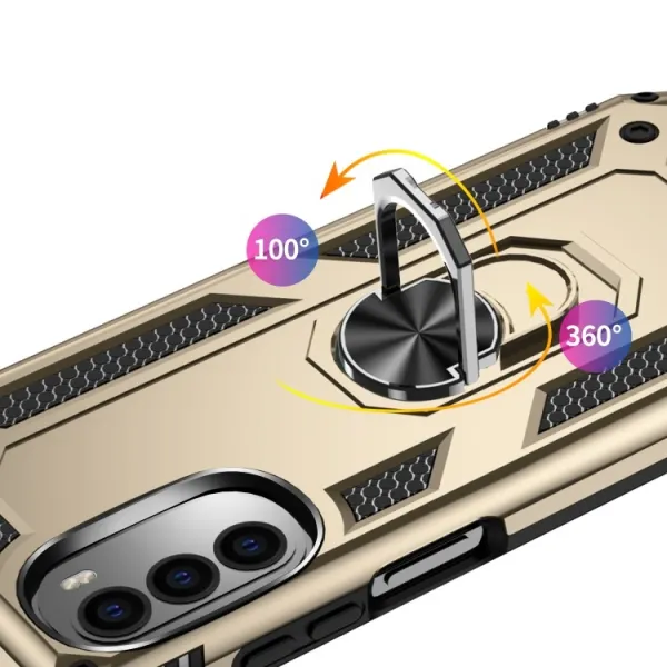 RING Ochranný obal pre Motorola Moto G52 zlatý