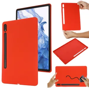 RUBBER Ochranný kryt Samsung Galaxy Tab S8 / Tab S7 červený