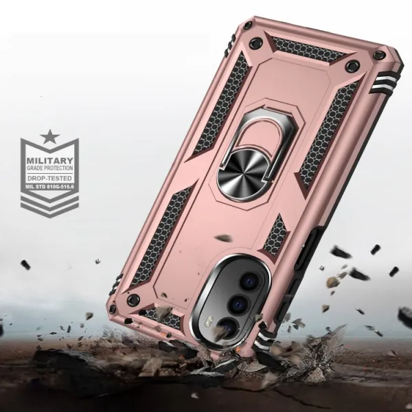 RING Ochranný obal pre Motorola Moto G52 ružový