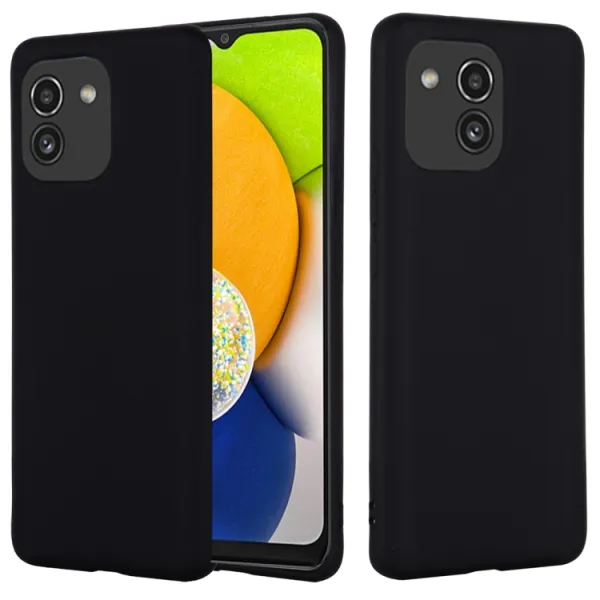 RUBBER Ochranný kryt Samsung Galaxy A03 čierny