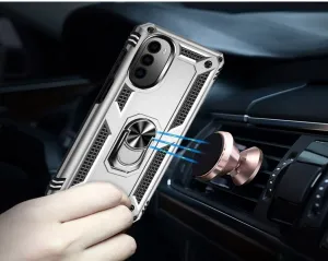 RING Ochranný obal pre Motorola Moto G52 strieborný