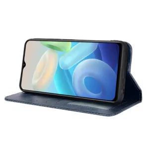 BUSINESS Peňaženkový kryt pre Vivo Y55 5G modrý