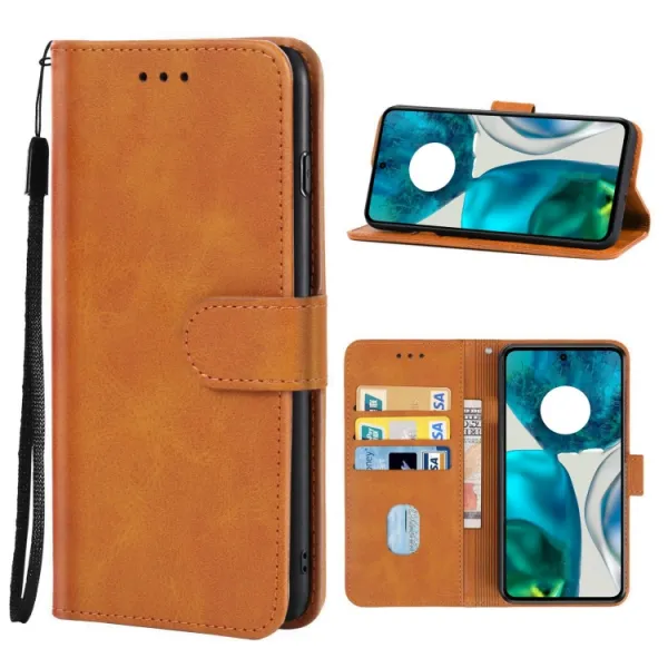 SMOOTH Peňaženkové puzdro Motorola Moto G52 hnedé
