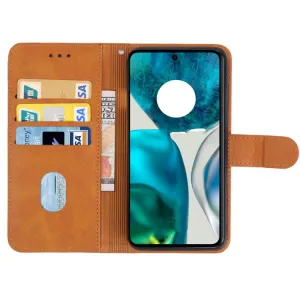 SMOOTH Peňaženkové puzdro Motorola Moto G52 hnedé