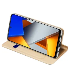 DUX Peňaženkový kryt Xiaomi Poco M4 Pro zlatý