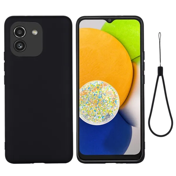 RUBBER Ochranný kryt Samsung Galaxy A03 čierny