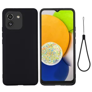 RUBBER Ochranný kryt Samsung Galaxy A03 čierny