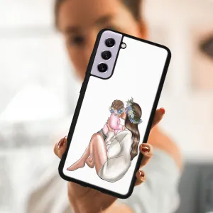 MY ART Silikónový obal Samsung Galaxy S21 FE 5G BABY GIRL (111)