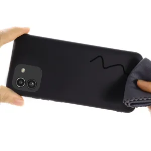 RUBBER Ochranný kryt Samsung Galaxy A03 čierny