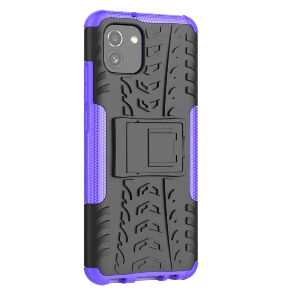 STAND Extra odolný obal Samsung Galaxy A03 fialový