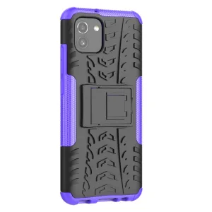 STAND Extra odolný obal Samsung Galaxy A03 fialový