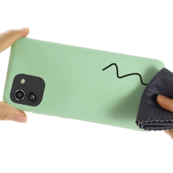 RUBBER Ochranný kryt Samsung Galaxy A03 zelený