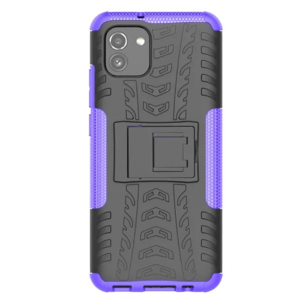 STAND Extra odolný obal Samsung Galaxy A03 fialový