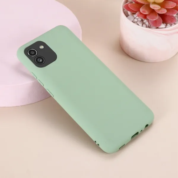RUBBER Ochranný kryt Samsung Galaxy A03 zelený