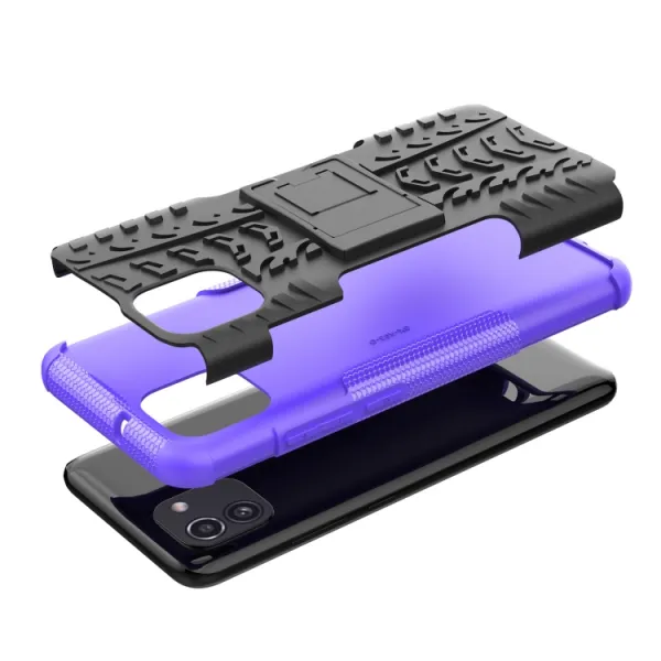 STAND Extra odolný obal Samsung Galaxy A03 fialový