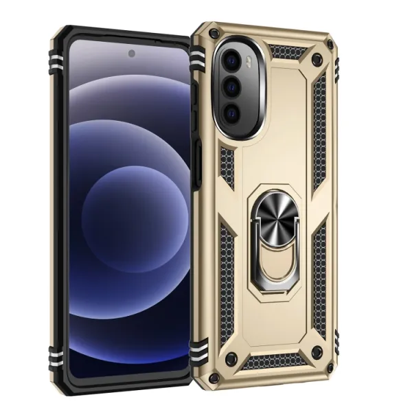 RING Ochranný obal pre Motorola Moto G52 zlatý