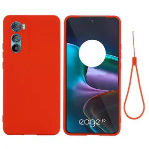 RUBBER Ochranný kryt Motorola Edge 30 červený
