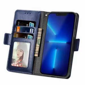 GRID Peňaženkový kryt Apple iPhone 13 mini modrý