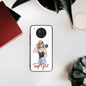 MY ART Silikónový obal Huawei Nova 8i TOUGH GIRL (131)