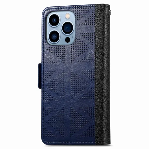 GRID Peňaženkový kryt Apple iPhone 13 Pro Max modrý
