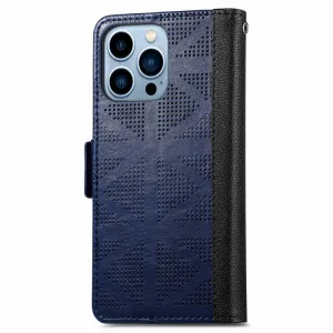GRID Peňaženkový kryt Apple iPhone 13 Pro Max modrý
