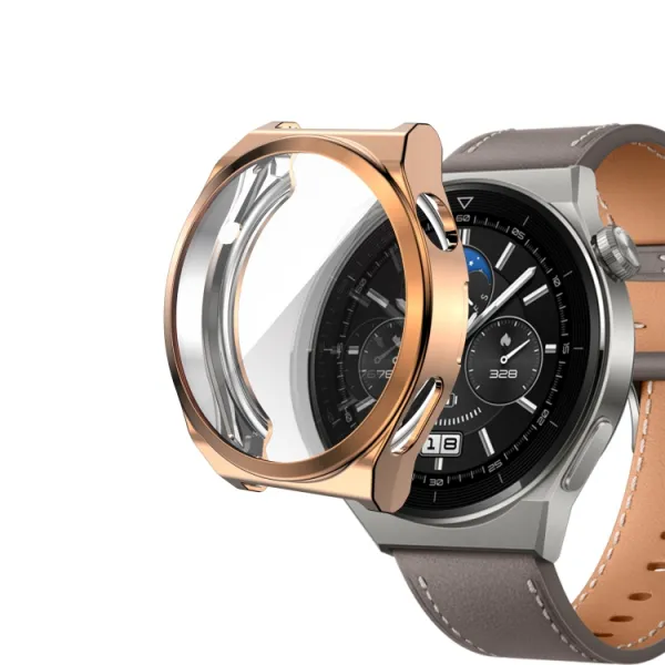 TPU FULL BODY Ochranný kryt Huawei Watch GT 3 Pro 46mm ružovozlatý