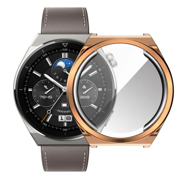 TPU FULL BODY Ochranný kryt Huawei Watch GT 3 Pro 46mm ružovozlatý