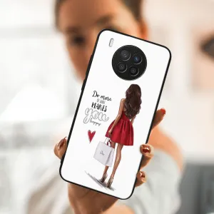 MY ART Silikónový obal Huawei Nova 8i RED DRESS (137)