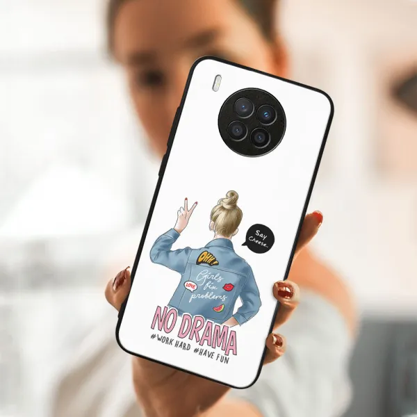 MY ART Silikónový obal Huawei Nova 8i NO DRAMA (138)