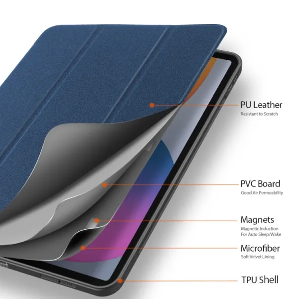 DUX DOMO Zaklápacie puzdro Apple iPad Pro 11 (2022 / 2021 / 2020 / 2018) modré
