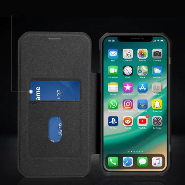 FLIP CASE Zaklápací kryt Apple iPhone 12 Pro modrý