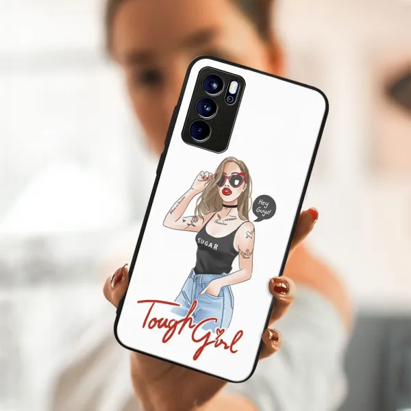 MY ART Silikónový obal Oppo Reno6 Pro 5G (Mediatek) TOUGH GIRL (131)