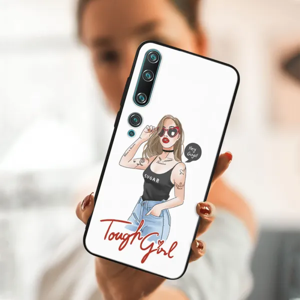 MY ART Silikónový obal Xiaomi Mi 10 / Mi 10 Pro TOUGH GIRL (131)