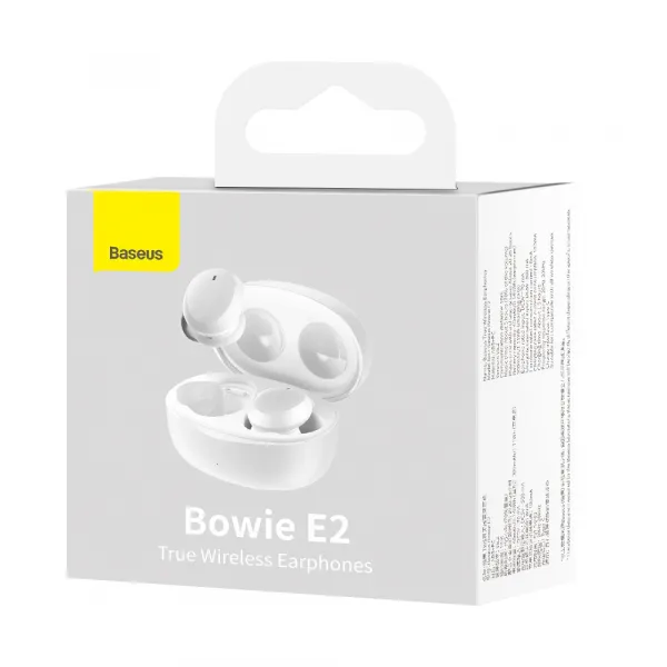 BASEUS BOWIE E2 Bezdrôtové slúchadlá biele