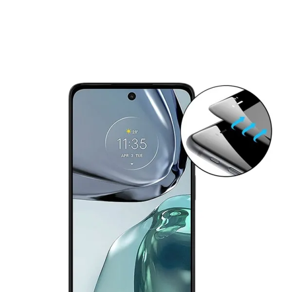 MG Full Glue ochranné sklo na Motorola Moto G62, čierne