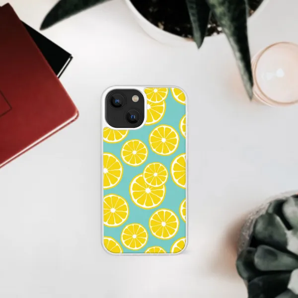 MY ART Silikónový obal Apple iPhone 13 mini LEMON (121)