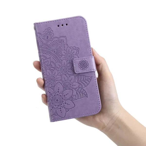 ART Peňaženkový kryt Tecno Camon 18 BLOOM fialový