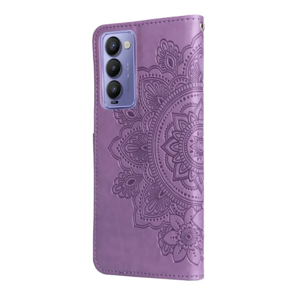 ART Peňaženkový kryt Tecno Camon 18 BLOOM fialový
