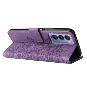 ART Peňaženkový kryt Tecno Camon 18 BLOOM fialový